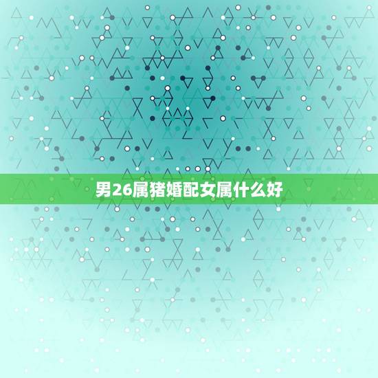 男26属猪婚配女属什么好,属相婚配:男属猪和女属猪相配吗 男26属猪婚配女属什么好,属相婚配:男属猪和女属猪相配吗