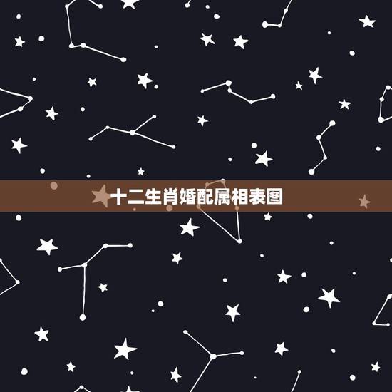 十二生肖婚配属相表图，十二生肖最佳配对表格