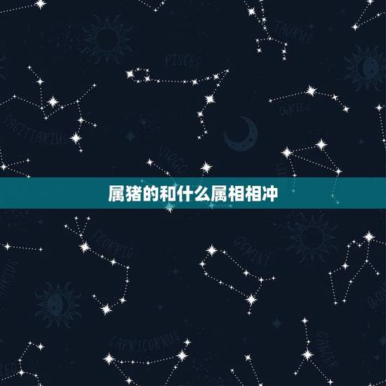 属猪的和什么属相相冲,十二生肖相克相冲口诀 属猪的和什么属相相冲,十二生肖相克相冲口诀
