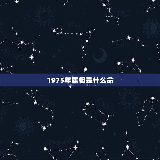 1975年属相是什么命，1975年属兔是什么命