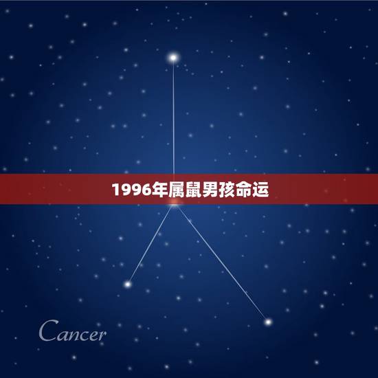 1996年属鼠男孩命运，男属鼠的1996年生的命运怎么样？