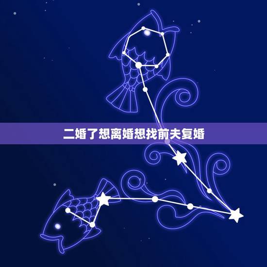 二婚了想离婚想找前夫复婚，我和刚认识二婚女人她离婚半年，接触3个月，又