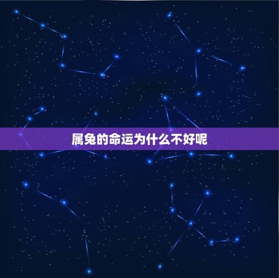 属兔的命运为什么不好呢，我是属兔的生日是十月二十女一生的命运好不好