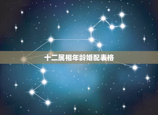 十二属相年龄婚配表格，最准的12生肖配对表？