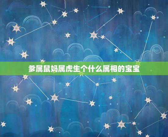 爹属鼠妈属虎生个什么属相的宝宝,属虎和属鼠的生孩子哪个属相好 爹属鼠妈属虎生个什么属相的宝宝,属虎和属鼠的生孩子哪个属相好