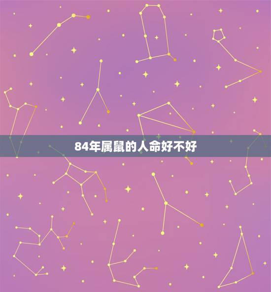 84年属鼠的人命好不好，1984年属鼠人2022 年运势