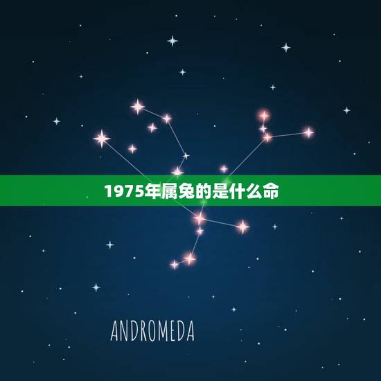 1975年属兔的是什么命，1975年是什么年庚
