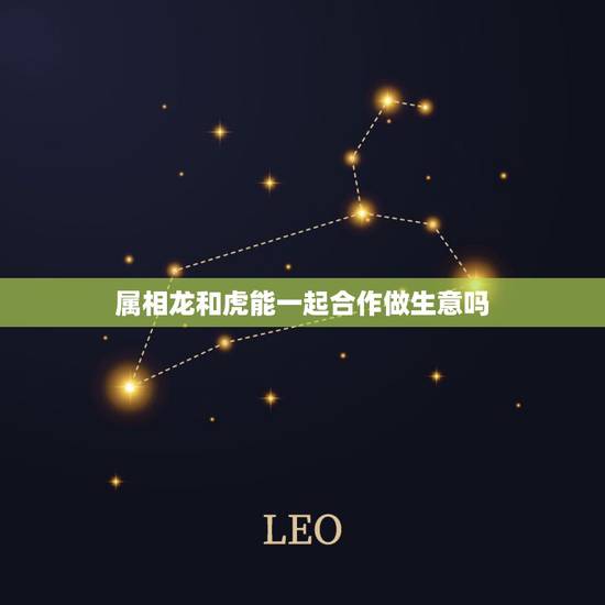 属相龙和虎能一起合作做生意吗，属龙和属虎一起做生意怎么样