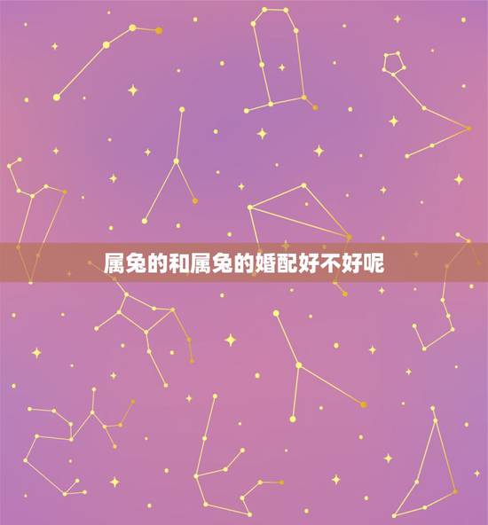 属兔的和属兔的婚配好不好呢，属兔和属鼠相配吗
