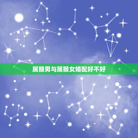 属猴男与属猴女婚配好不好,男的属猴和女的属猴婚姻相配吗? 属猴男与属猴女婚配好不好,男的属猴和女的属猴婚姻相配吗?