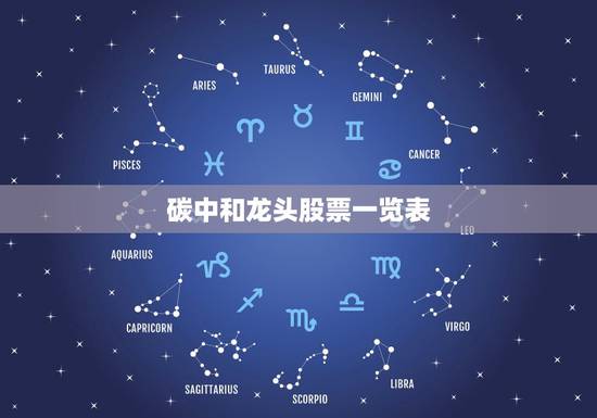 碳中和龙头股票一览表，碳中和概念股都有哪些