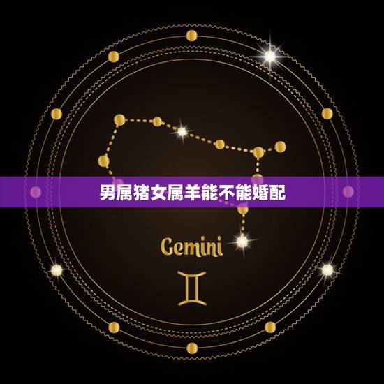 男属猪女属羊能不能婚配，男属猪女属羊配吗？属猪和属羊配吗？