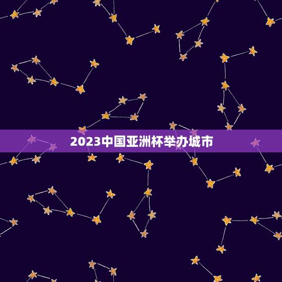 2023中国亚洲杯举办城市,2023年亚足联中国亚洲杯 2023中国亚洲杯举办城市,2023年亚足联中国亚洲杯