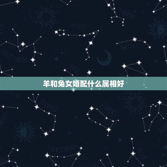 羊和兔女婚配什么属相好，属羊的属相婚配表，属羊和什么属相最配