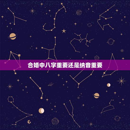 合婚中八字重要还是纳音重要,请大师帮我算一个八字合婚,您说的“按四柱纳 合婚中八字重要还是纳音重要,请大师帮我算一个八字合婚,您说的“按四柱纳