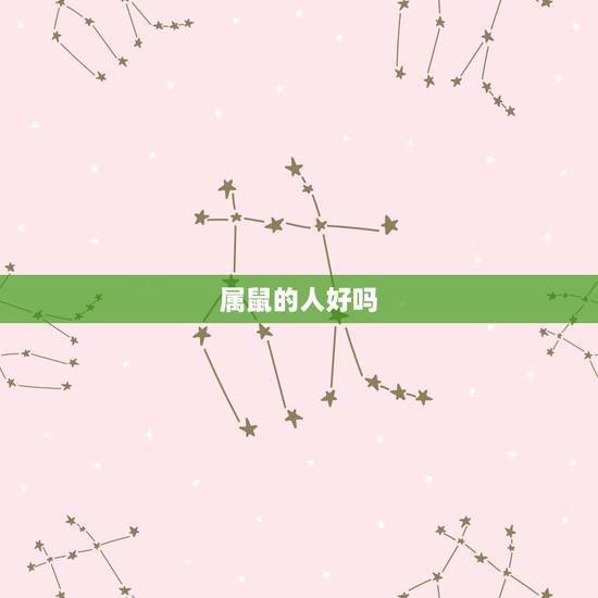 属鼠的人好吗,属鼠的人好不好? 属鼠的人好吗,属鼠的人好不好?