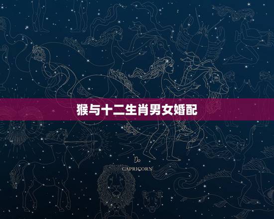 猴与十二生肖男女婚配，十二生肖男女婚配表