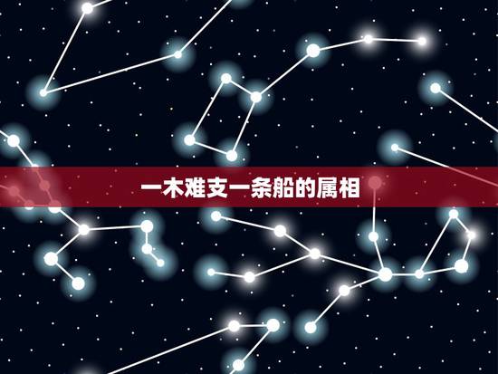 一木难支一条船的属相，十二生肖中一木难支的动物