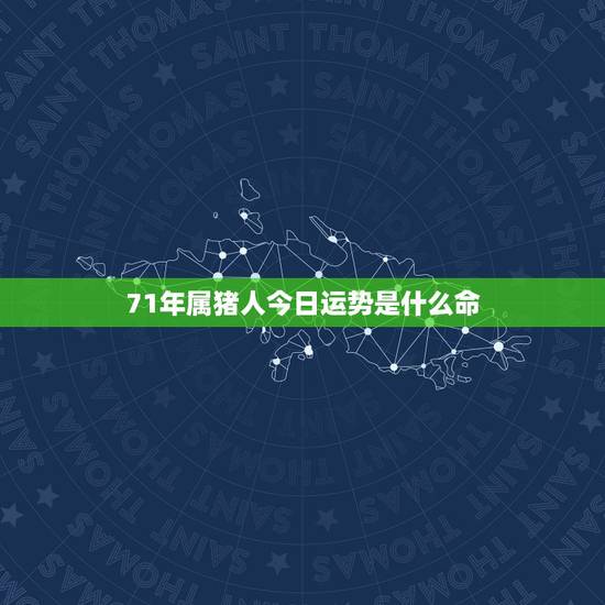 71年属猪人今日运势是什么命,71年女人属猪一生命运 71年属猪人今日运势是什么命,71年女人属猪一生命运
