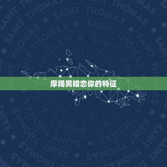 摩羯男暗恋你的特征，摩羯座暗恋或者暧昧是的细节