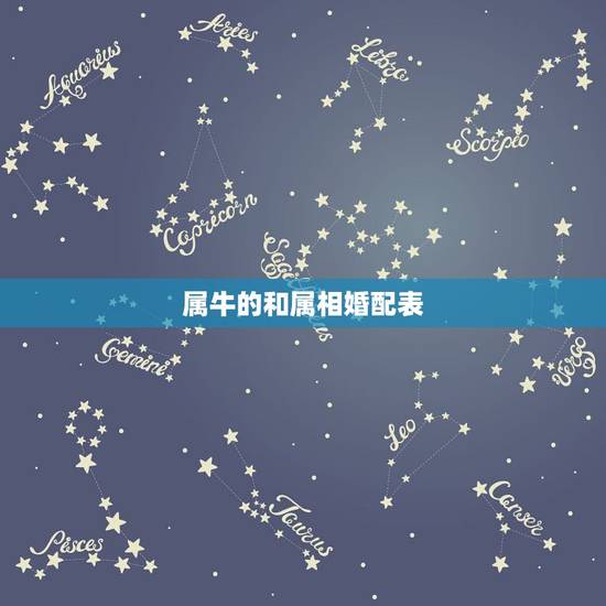 属牛的和属相婚配表，属牛的属相婚配表，属牛的和什么属相最配，12生肖配