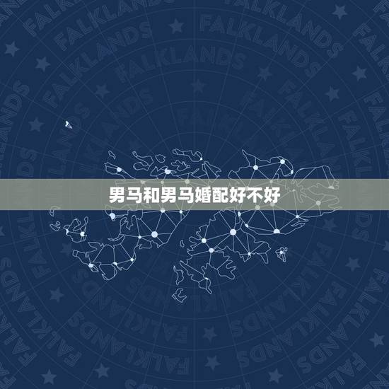 男马和男马婚配好不好，属马男和属马女相配吗