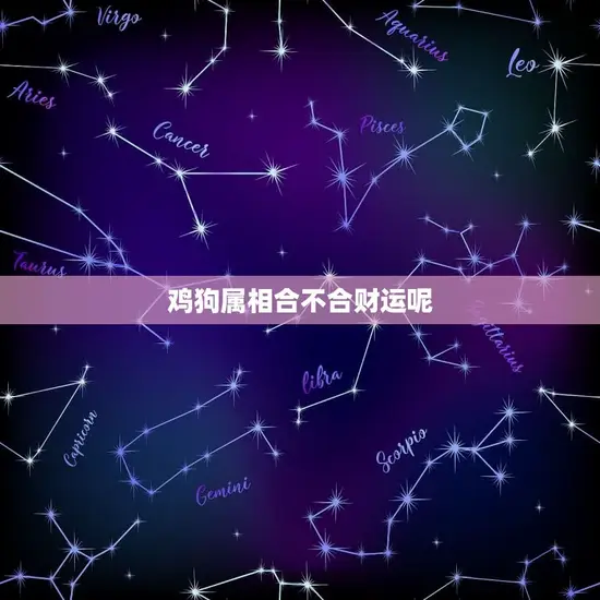 鸡狗属相合不合财运呢 鸡狗属相合不合财运呢