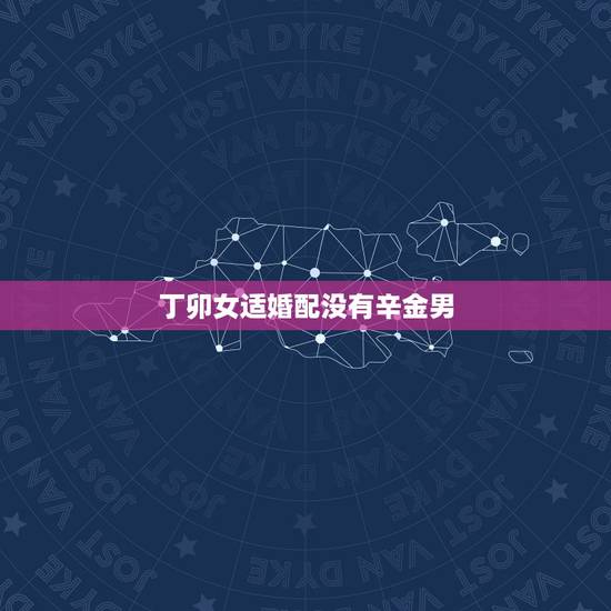 丁卯女适婚配没有辛金男，八字合婚求高人~