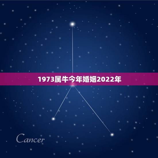 1973属牛今年婚姻2022年，生肖牛2022年运势大全