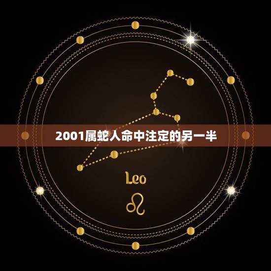 2001属蛇人命中注定的另一半，2001年属蛇姻缘在哪年