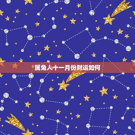 属兔人十一月份财运如何，生肖兔什么时候交大运