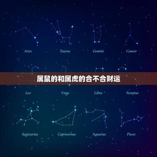 属鼠的和属虎的合不合财运，属虎和属鼠合财吗？