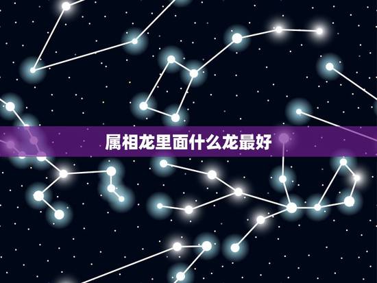 属相龙里面什么龙最好,属龙人和哪些属相最好呢? 属相龙里面什么龙最好,属龙人和哪些属相最好呢?