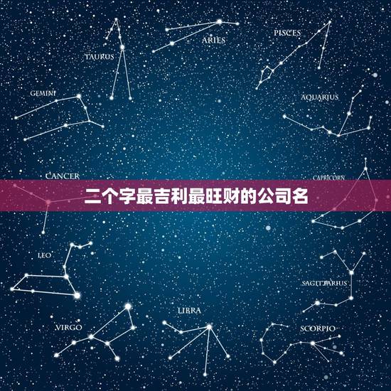 二个字最吉利最旺财的公司名，大家想想一个公司的名字，吉利点的，两个字的
