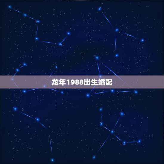 龙年1988出生婚配,1988龙年出生人和1979年相配 龙年1988出生婚配,1988龙年出生人和1979年相配