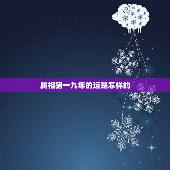 属相猪一九年的运是怎样的,属猪的今年运气怎么样? 属相猪一九年的运是怎样的,属猪的今年运气怎么样?