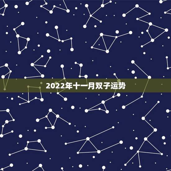 2022年十一月双子运势，双子o型血明年运势？