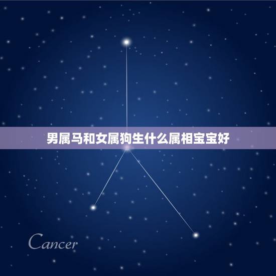 男属马和女属狗生什么属相宝宝好，男的属马女的属狗什么属相的孩子好