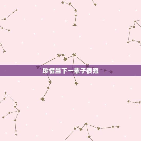 珍惜当下一辈子很短,一辈子很长一辈子很短的经典语录 珍惜当下一辈子很短,一辈子很长一辈子很短的经典语录