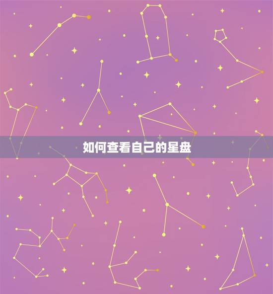 如何查看自己的星盘，怎么看我的星盘