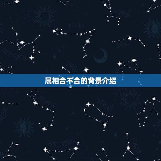 属相合不合的背景介绍