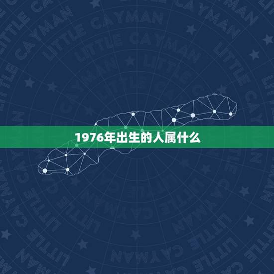 1976年出生的人属什么，1976年出生的人属什么？
