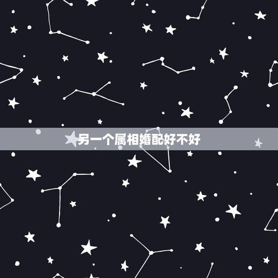 另一个属相婚配好不好，伱们相信属相配婚吗？