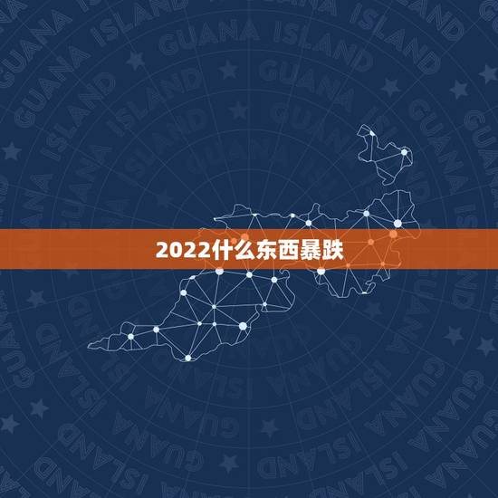 2022什么东西暴跌，2022 利润很吓人的冷门生意