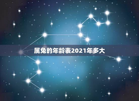 属兔的年龄表2021年多大,2021年兔子多大 属兔的年龄表2021年多大,2021年兔子多大