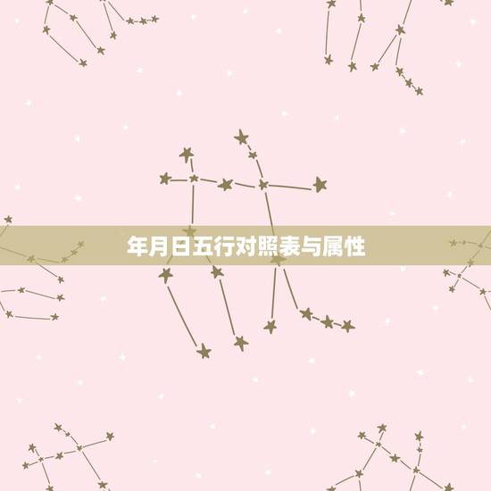 年月日五行对照表与属性,五行查询表年月日 年月日五行对照表与属性,五行查询表年月日