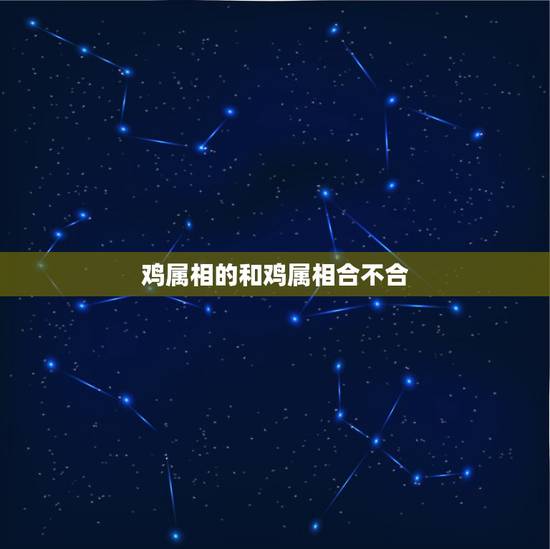 鸡属相的和鸡属相合不合，属鸡的和属蛇的属性合不合