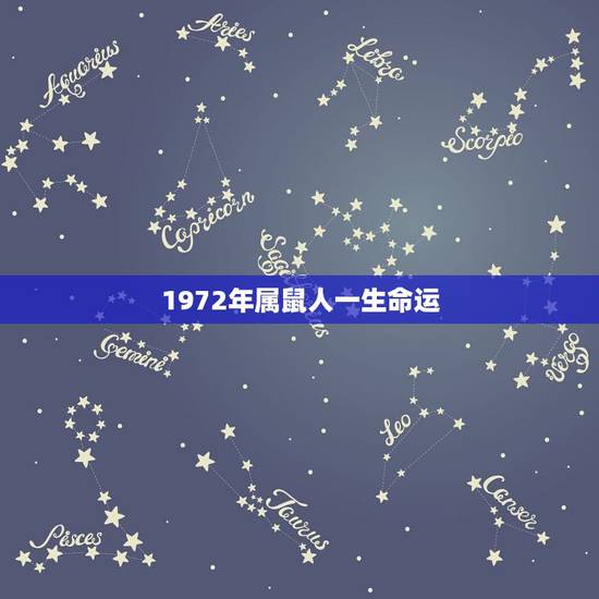 1972年属鼠人一生命运,72年属鼠的人一生运程 1972年属鼠人一生命运,72年属鼠的人一生运程