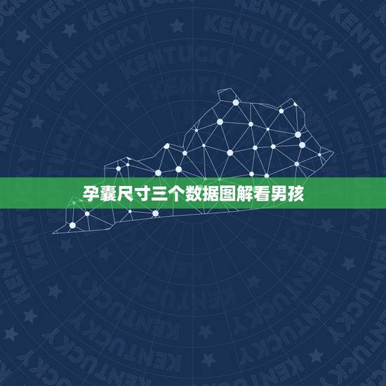 孕囊尺寸三个数据图解看男孩，胎囊大小为3.8*1.7胎芽为0.9cm是