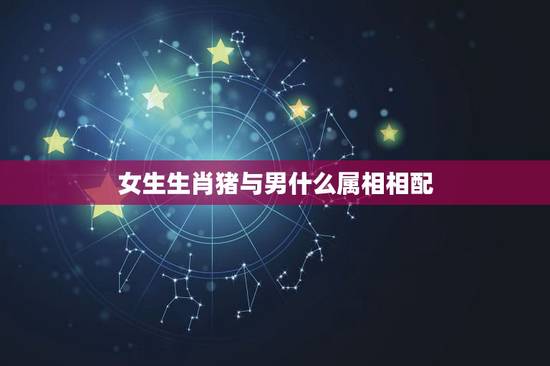 女生生肖猪与男什么属相相配，属猪的和什么属相最配
